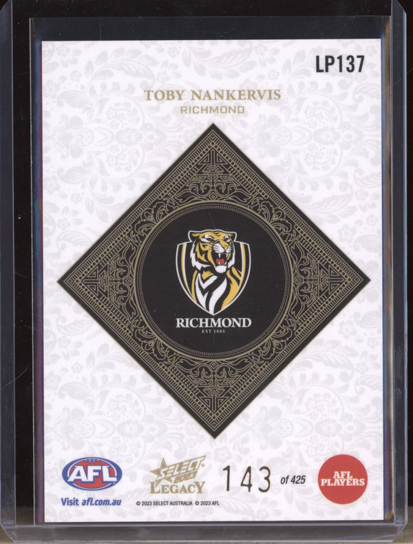 Toby Nankervis 2023 Select Legacy AFL LP137 Legacy Plus 143/425