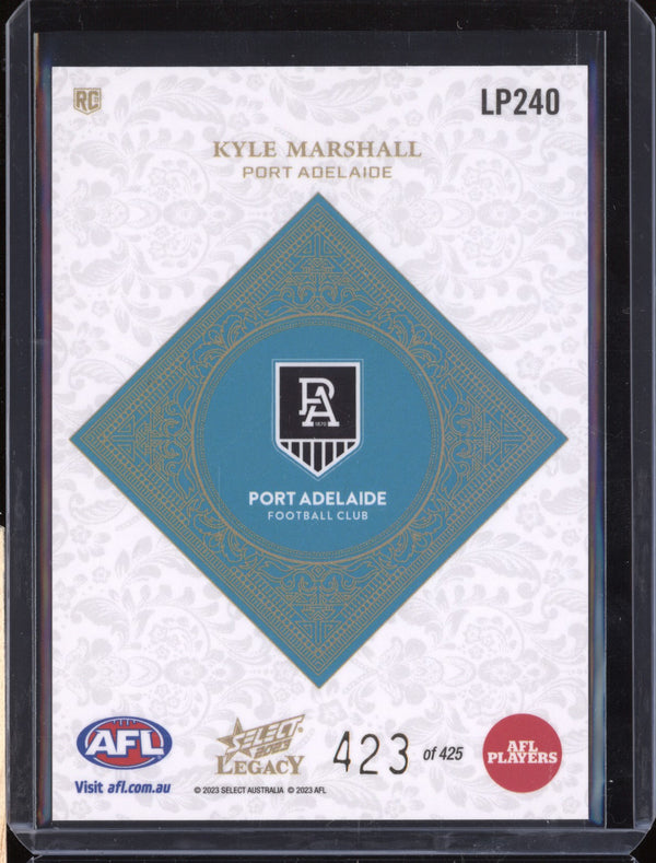 Kyle Marshall 2023 Select Legacy AFL LP240 Legacy Plus RC 423/425