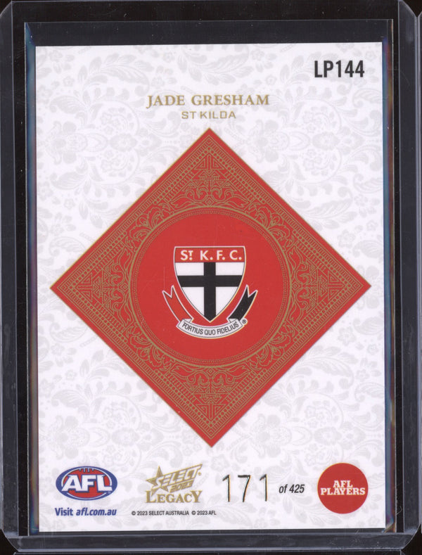 Jade Gresham 2023 Select Legacy AFL LP144 Legacy Plus 171/425