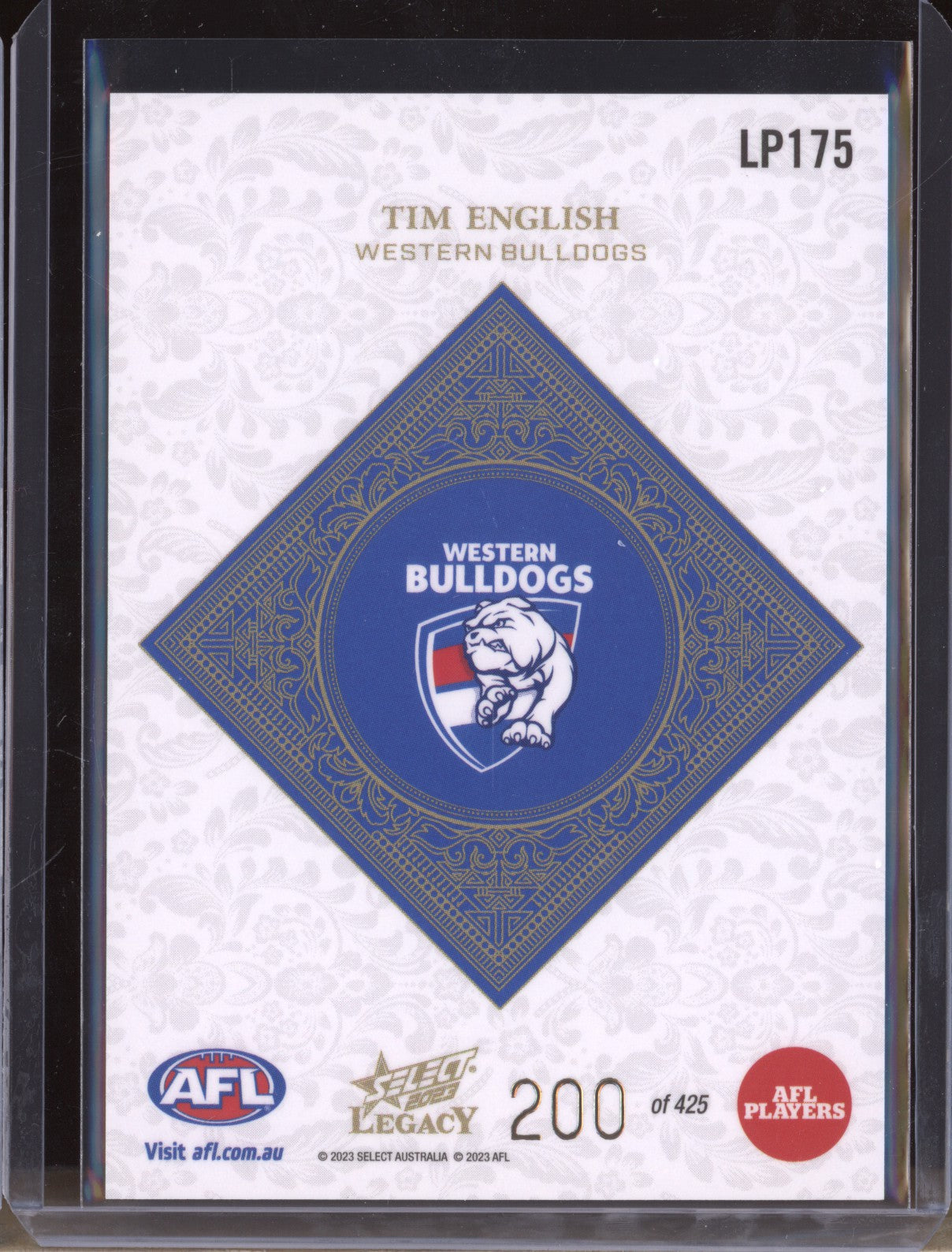 Tim English 2023 Select Legacy AFL LP175 Legacy Plus 200/425