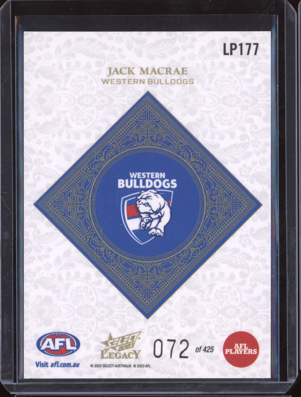 Jack Macrae 2023 Select Legacy AFL LP177 Legacy Plus 72/425