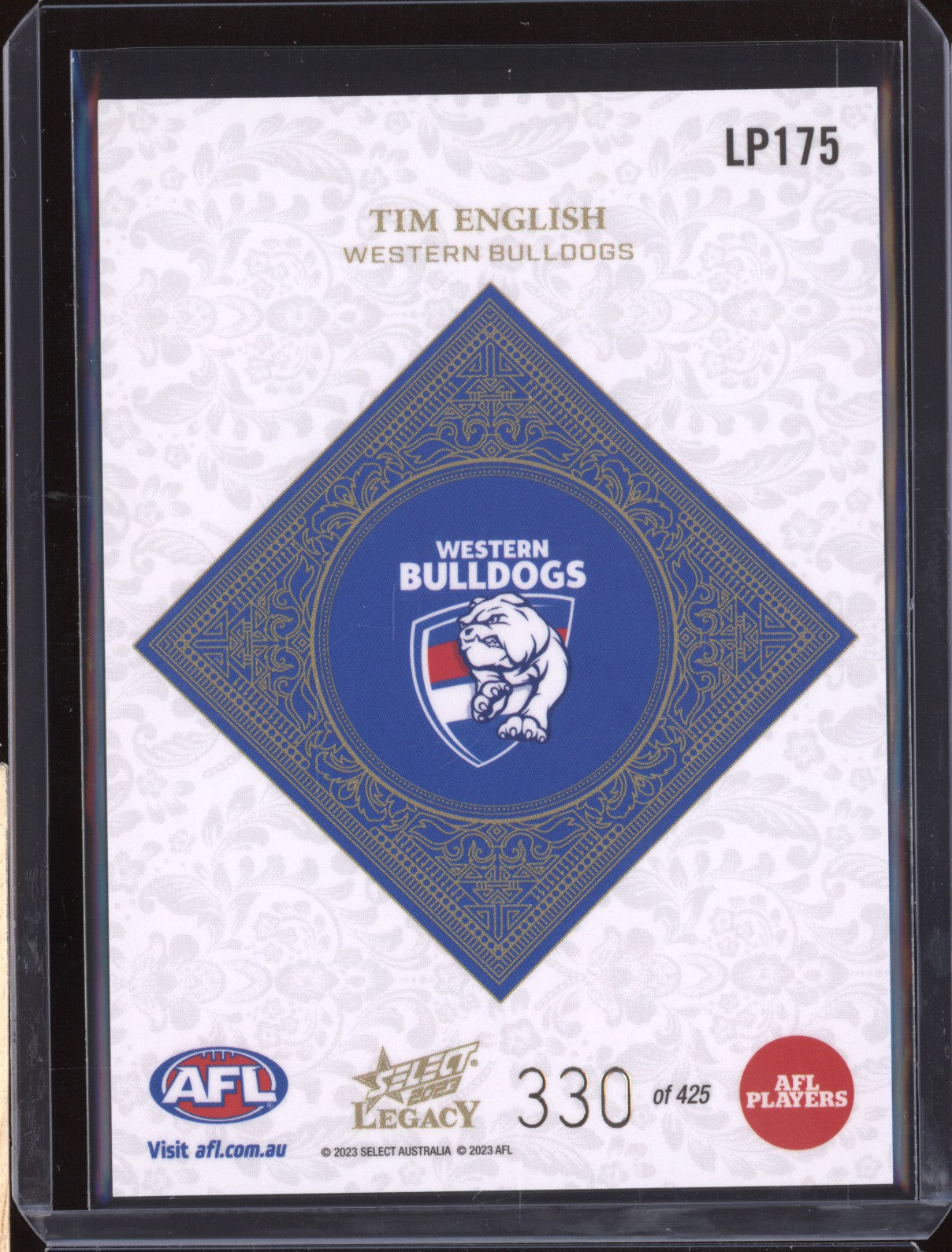 Tim English 2023 Select Legacy AFL LP175 Legacy Plus 330/425