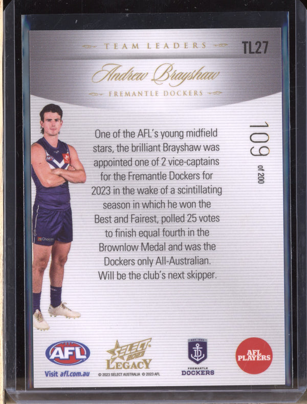 Andrew Brayshaw 2023 Select Legacy AFL TL27 Team Leaders 109/200