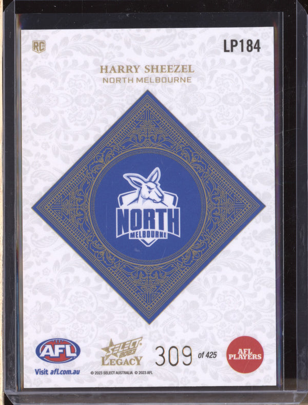 Harry Sheezel 2023 Select Legacy AFL LP184 Legacy Plus RC 309/425