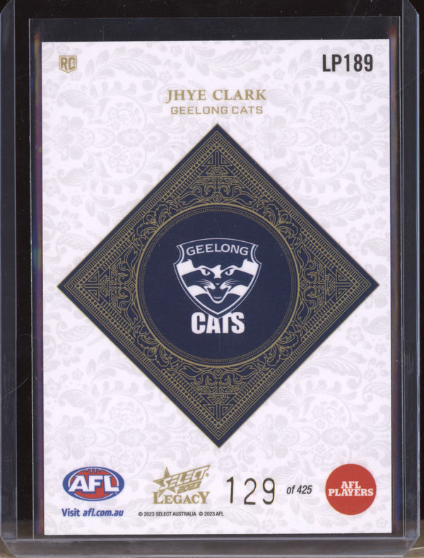 Jhye Clark 2023 Select Legacy AFL LP189 Legacy Plus RC 129/425