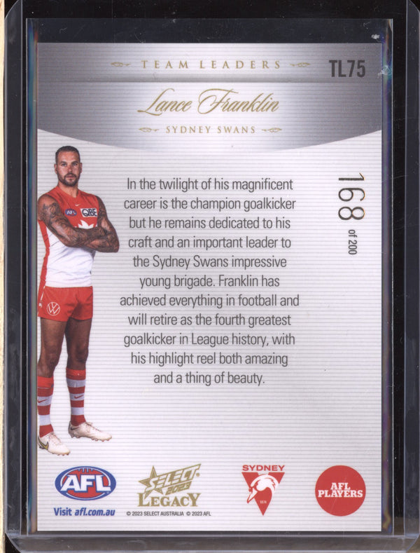 Lance Franklin 2023 Select Legacy AFL TL75 Team Leaders 168/200