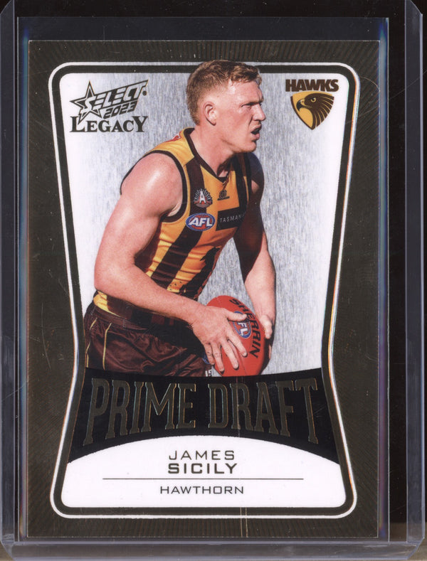 James Sicily 2023 Select Legacy AFL PD49 Prime Draft 060/100