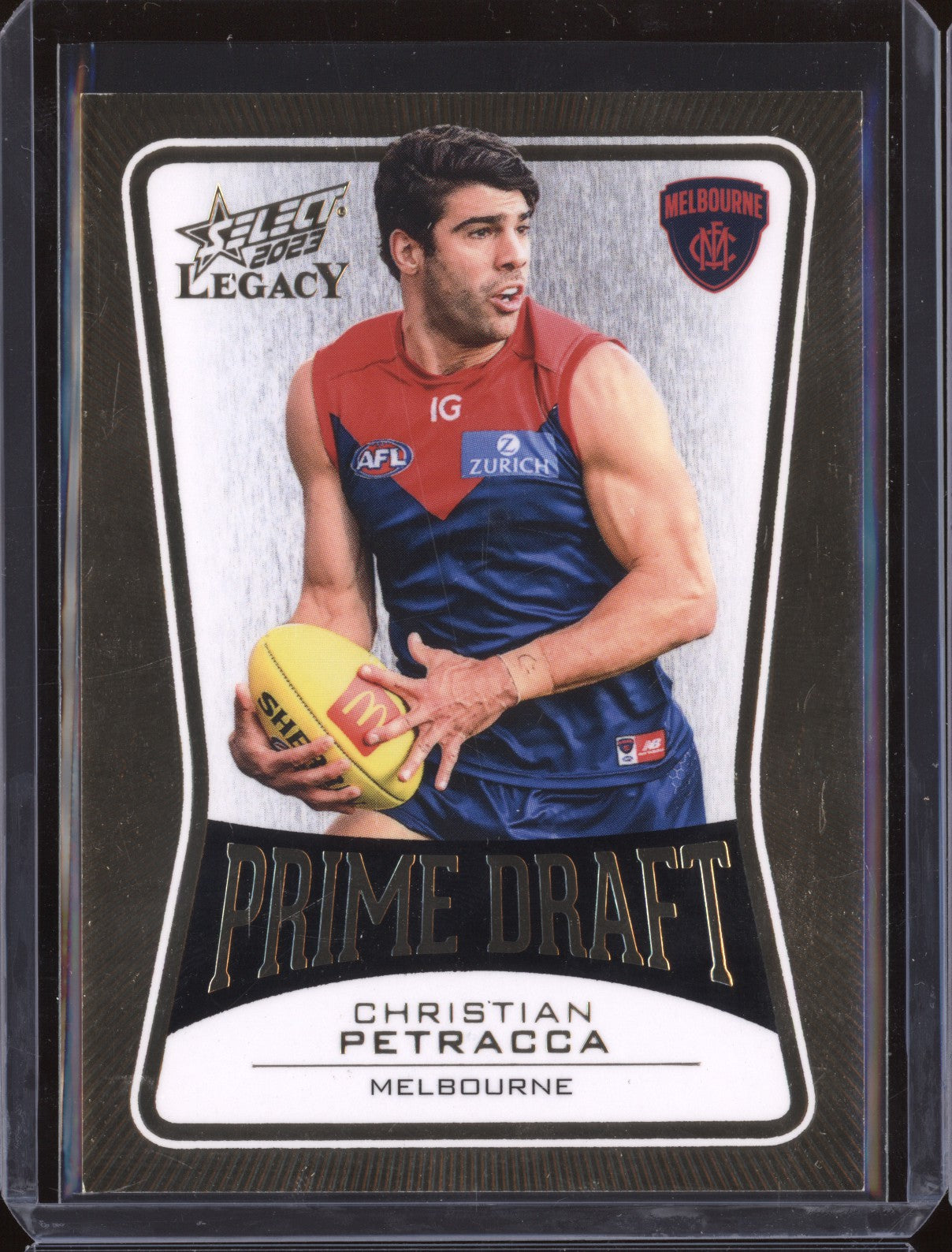 Christian Petracca 2023 Select Legacy AFL PD54 Prime Draft 076/100