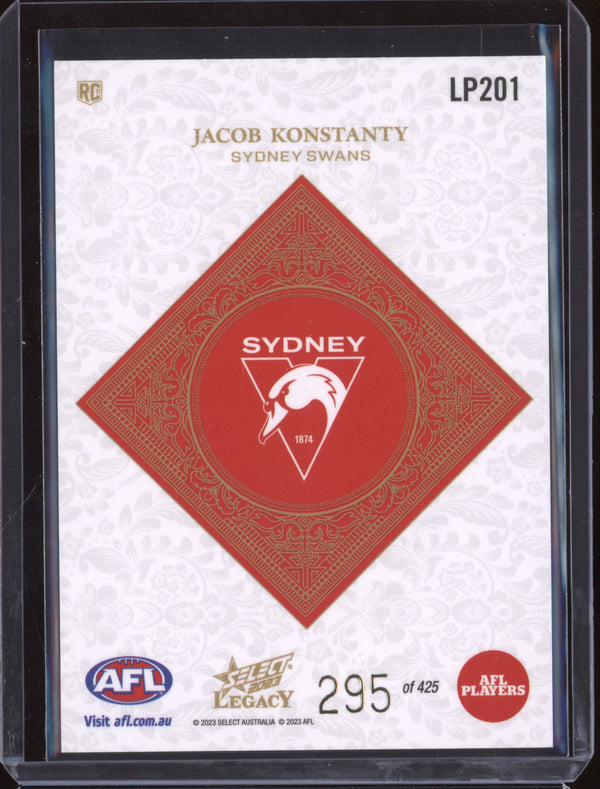 Jacob Konstanty 2023 Select Legacy AFL LP201 Legacy Plus RC 295/425