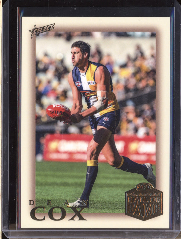 Dean Cox 2023 Select Legacy AFL Hall of Fame Inductees Limited Edition 96/290