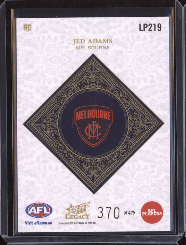 Jed Adams 2023 Select Legacy AFL LP219 Legacy Plus RC 370/425