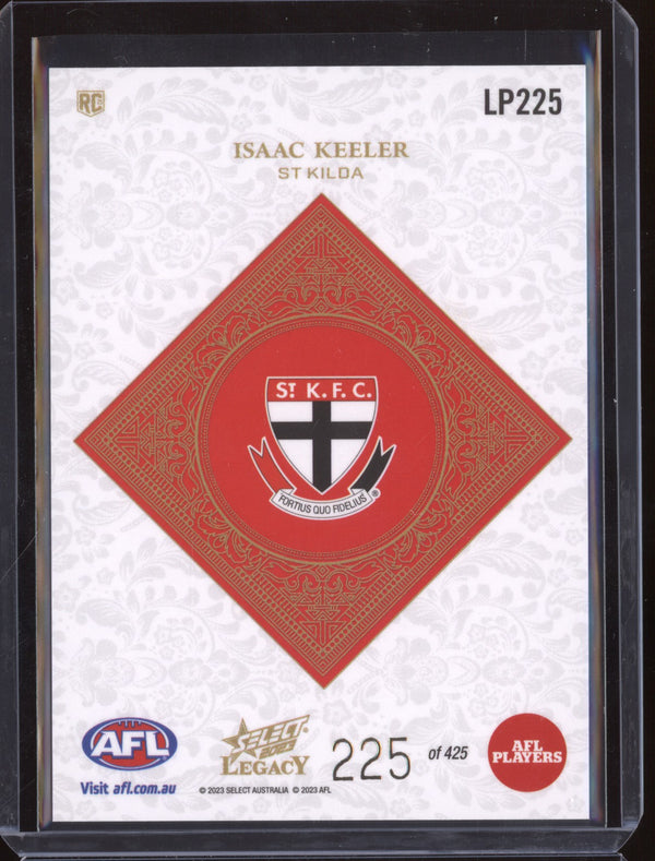Isaac Keeler 2023 Select Legacy AFL LP225 Legacy Plus RC 225/425
