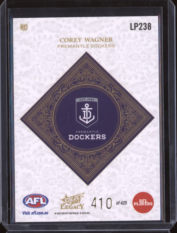 Corey Wagner 2023 Select Legacy AFL LP238 Legacy Plus RC 410/425