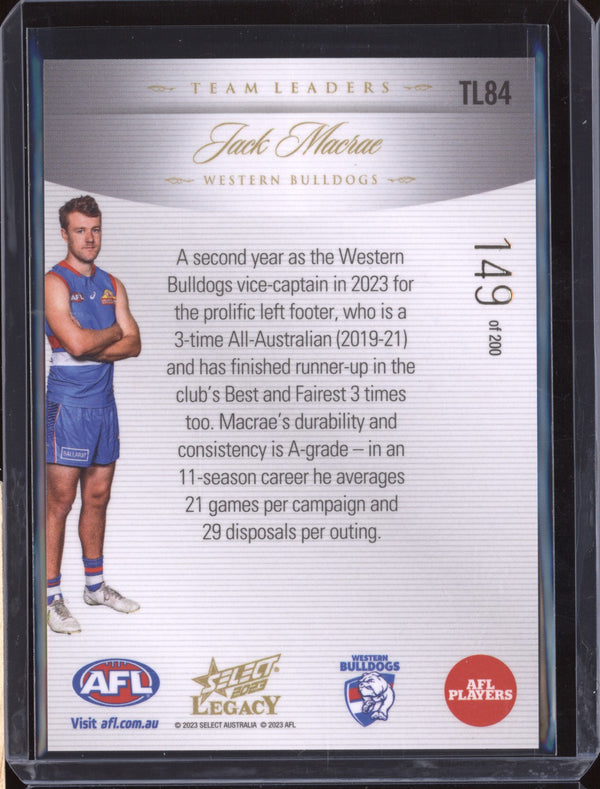 Jack Macrae 2023 Select Legacy AFL TL84 Team Leaders 149/200