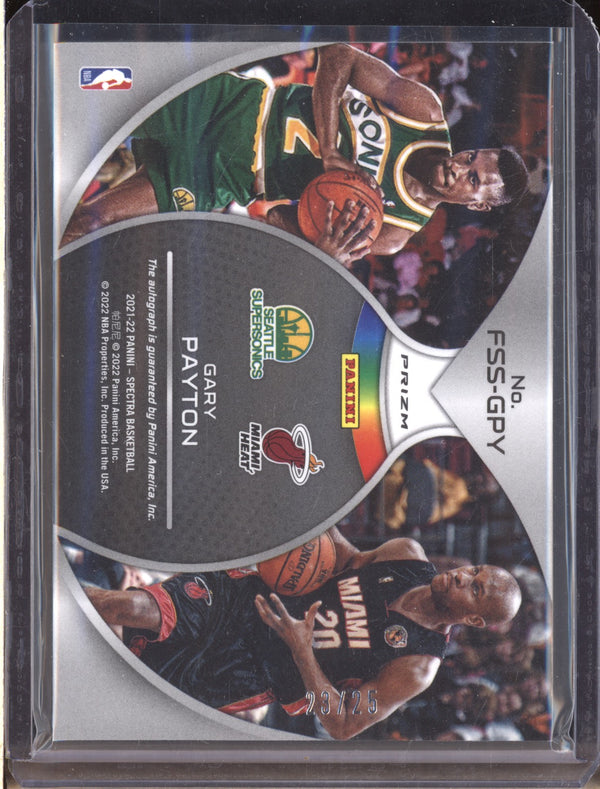 Gary Payton 21-22 Panini Spectra GPY Full Spectrum Signatures Meta 23/25 LPZ