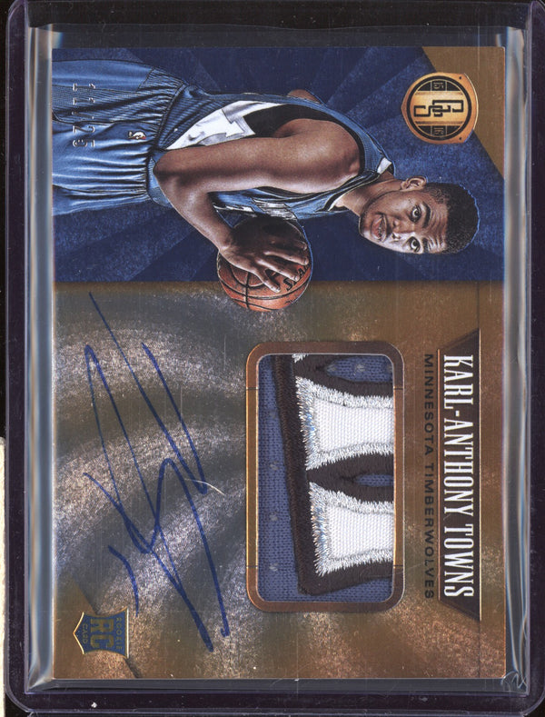 Karl Anthony-Towns 15-16 Panini Gold Standard RPA Prime RC /25 LPZ