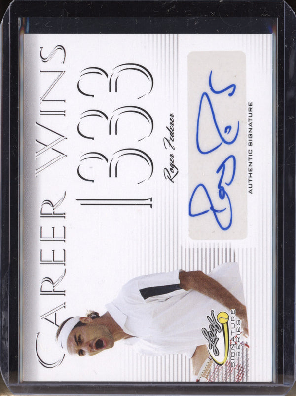 Roger Federer 2017 Leaf Signature Series CW-RF1 Career Wins Auto