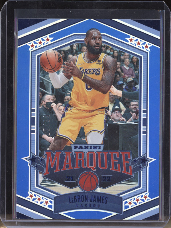 LeBron James 2021-22 Panini Chronicles 364 Marquee Blue 15/99