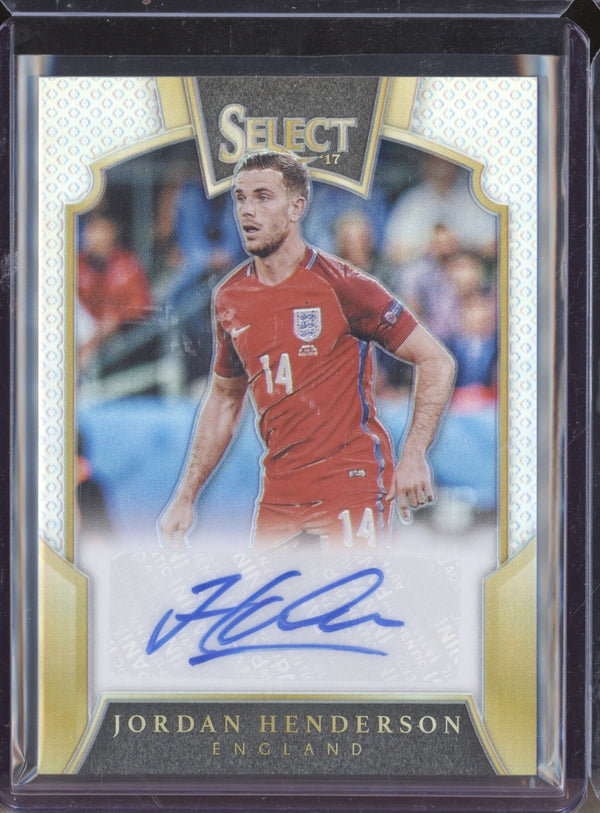 Jordan Henderson 2016-17 Panini Select Soccer S-JHE Auto 137/149