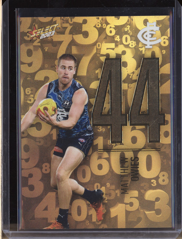 Matthew Owies 2023 Select Footy Stars N36 Numbers Gold 217/255