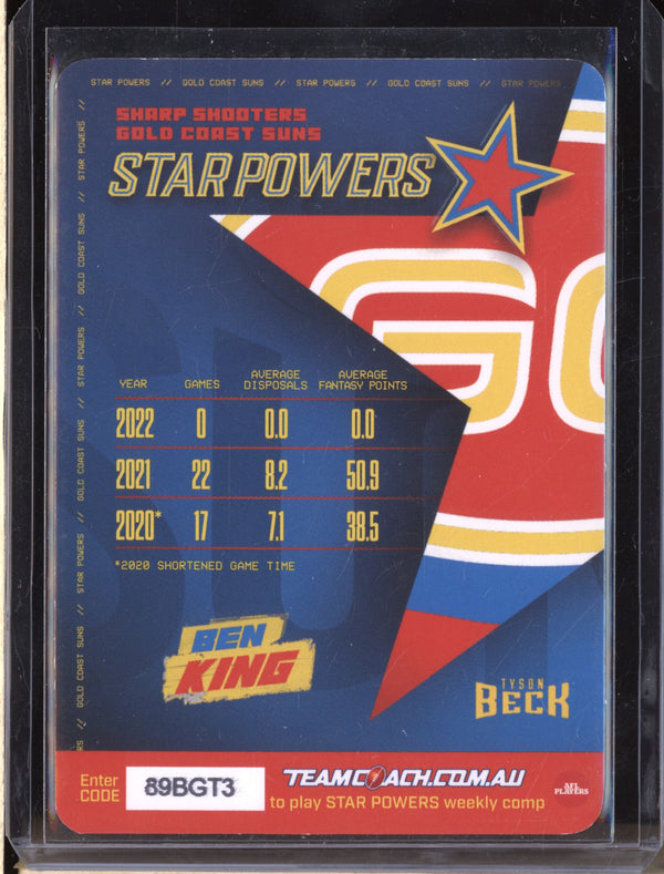 Ben King 2023 TeamCoach AFL SP-38 Star Powers