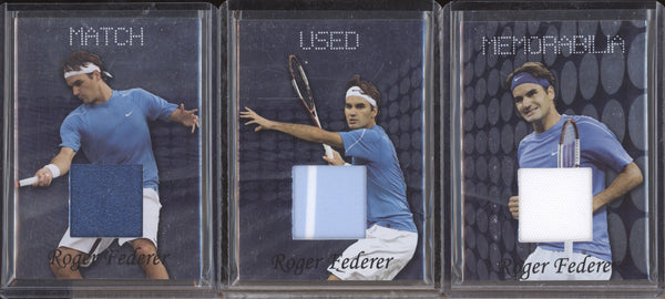 Roger Federer 2011 Ace Authentic FM1-2-3 Match Used Memorabilia