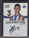 Harry Sheezel 2023 Select Legacy DPSG3 Draft Pick Signature Gold RC 34/90