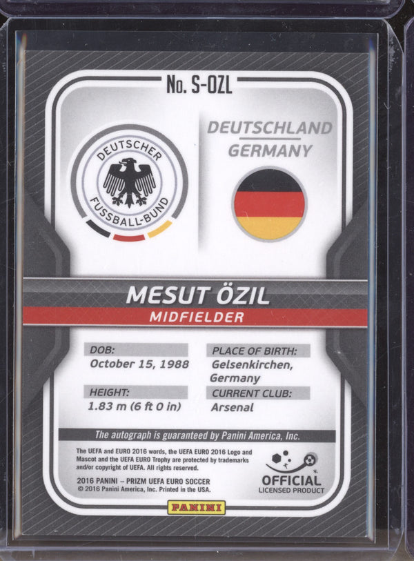 Mesut Ozil 2016 Panini Prizm Euro S-OZL Auto