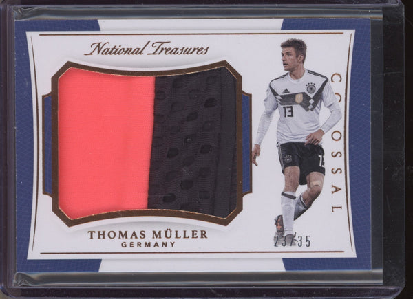 Thomas Muller 2018 Panini National Treasures Soccer CO-TM Colossal Materials Bronze 23/35