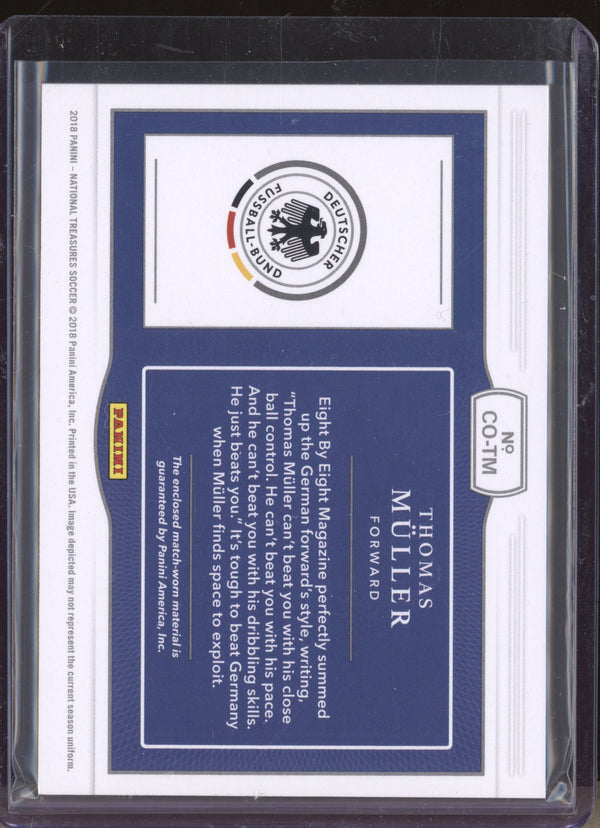 Thomas Muller 2018 Panini National Treasures Soccer CO-TM Colossal Materials Bronze 23/35