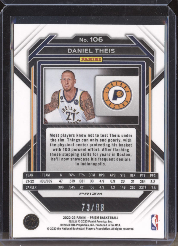 Daniel Theis 2022-23 Panini Prizm 106 Choice Red 73/88