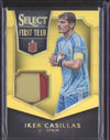 Iker Casillas 2015-16 Panini Select Soccer FT-IC First Team Swatches Gold 7/10