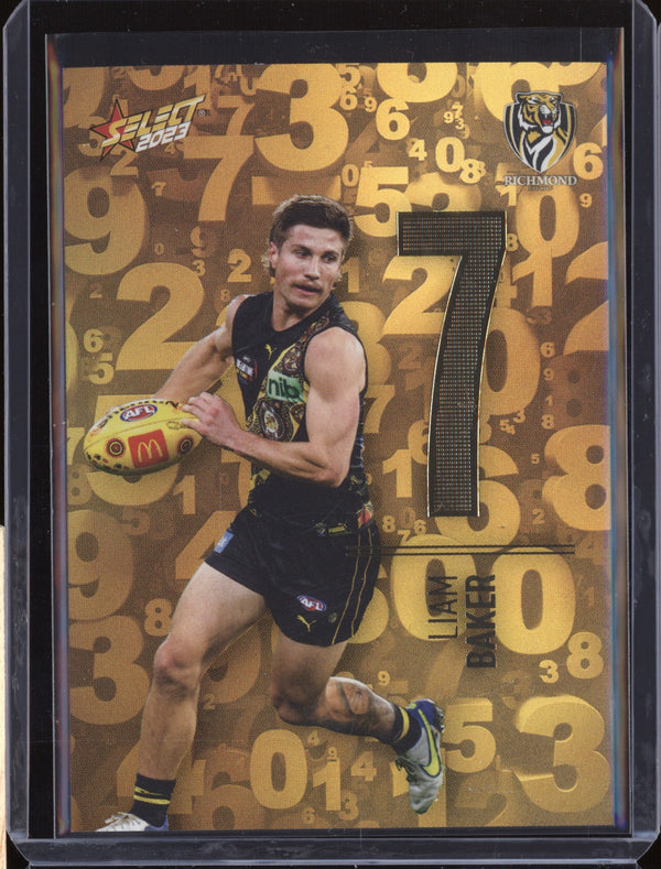 Liam Baker 2023 Select Footy Stars N160 Numbers Gold 200/255