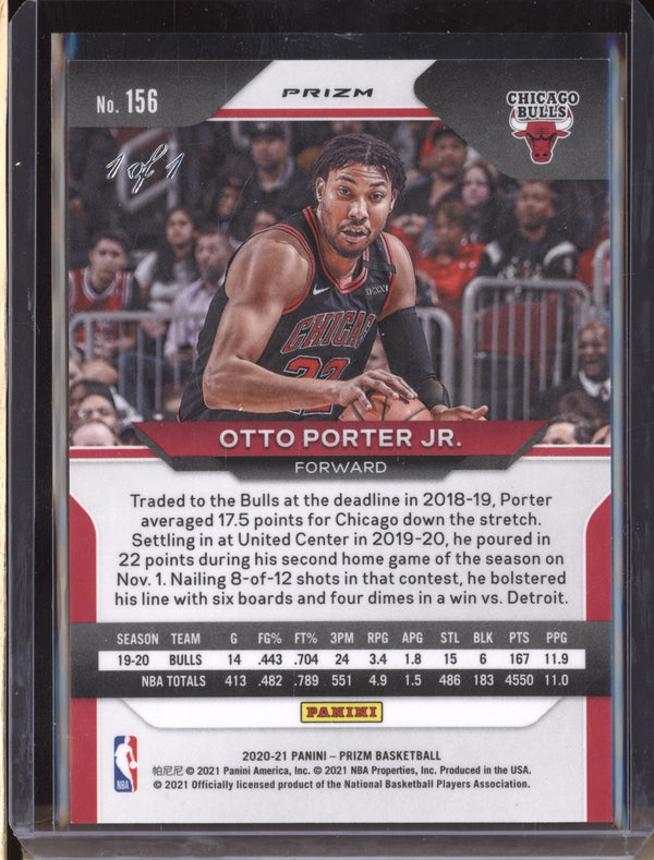 Otto Porter Jr 2020-21 Panini Prizm 156 Nebula Choice 1/1