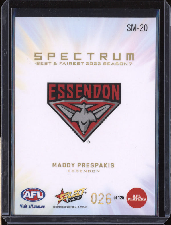 Maddy Prespakis 2023 Select Footy Stars SM-20 Spectrum 2