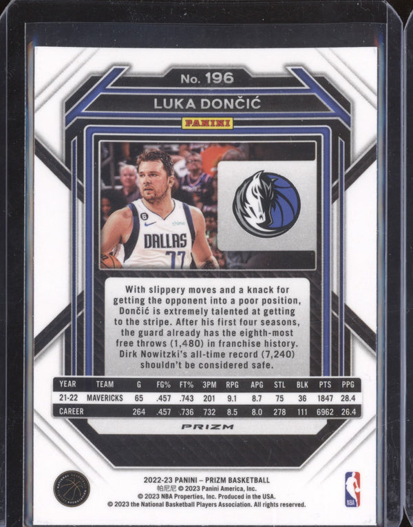 Luka Doncic 2022-23 Panini Prizm 196 Silver