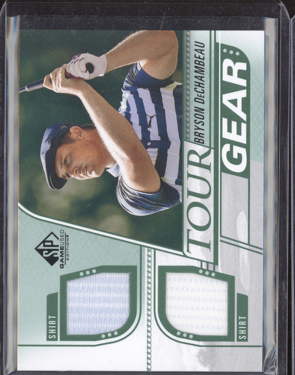 Bryson DeChambeau 2021 Upper Deck SP Game Used TG-BD Tour Gear