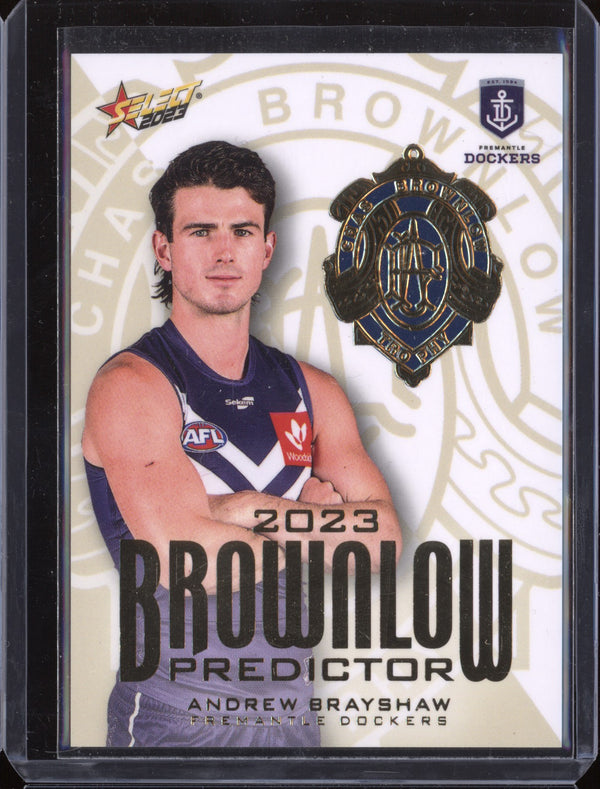 Andrew Brayshaw 2023 Select Footy Stars BPG26 Brownlow Predictor Gold 114/260