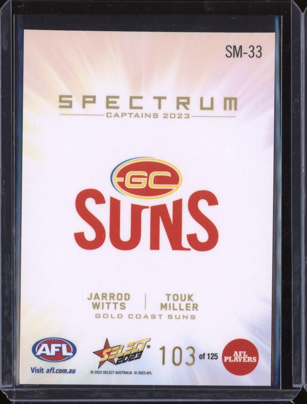 Jarrod Witts Touk Miller 2023 Select Footy Stars SM-33 Spectrum 1