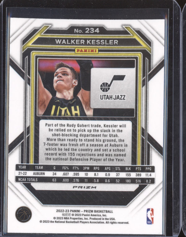 Walker Kessler 2022-23 Panini Prizm 234 Silver