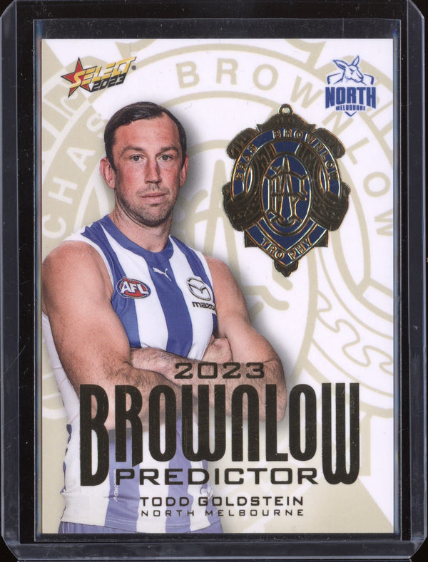 Todd Goldstein 2023 Select Footy Stars BPG57 Brownlow Predictor Gold 19/260