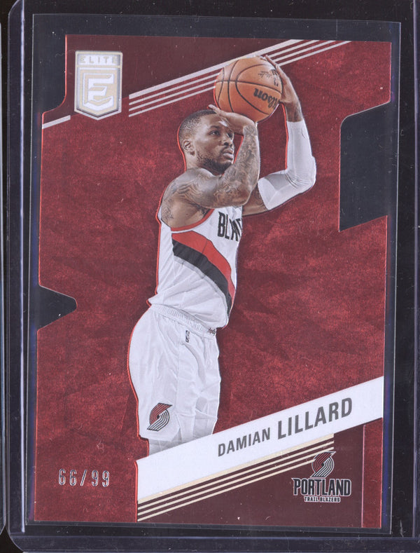 Damian Lillard 2022-23 Panini Donruss Elite 36 Aspirations 66/99