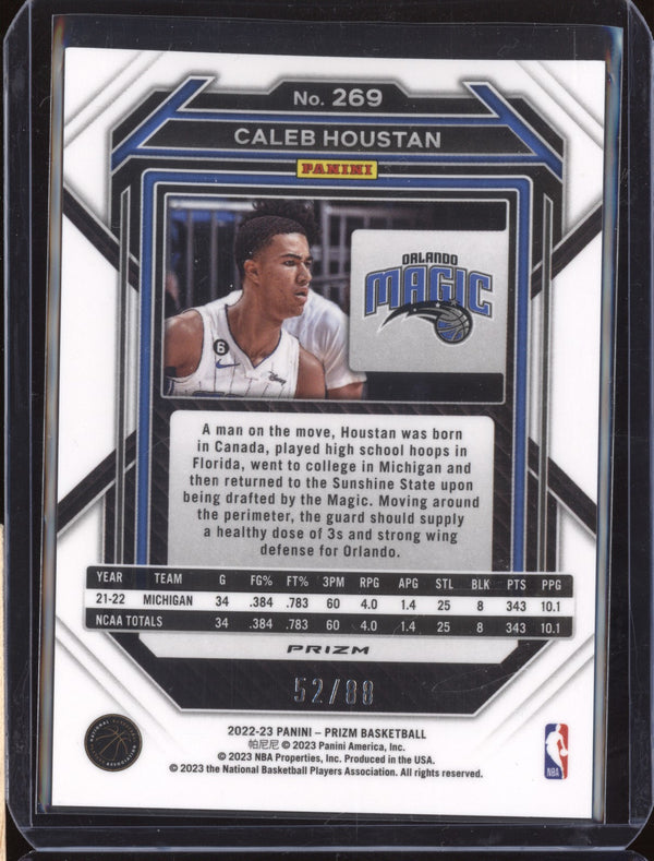 Caleb Houstan 2022-23 Panini Prizm 269 Choice Red RC 52/88