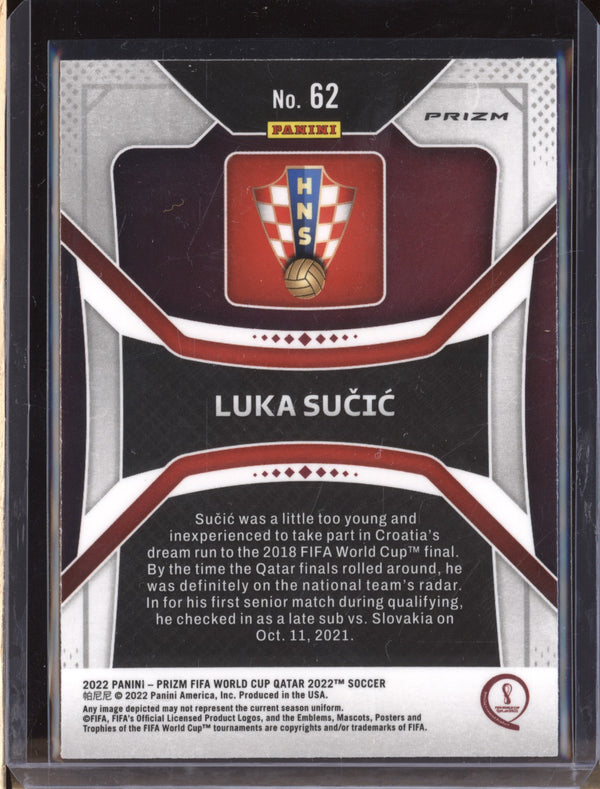 Luka Sucic 2022 Panini Prizm World Cup 62 Elephant RC