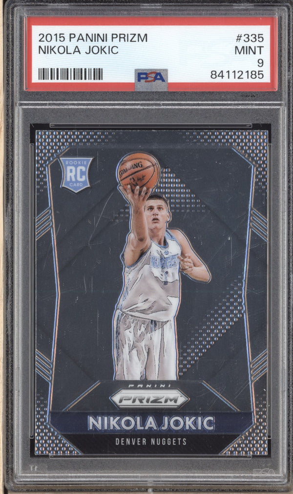 Nikola Jokic 2015-16 Panini Prizm 335 RC PSA 9