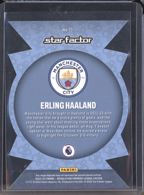 Erling Haaland 2022-23 Panini Revolution 13 Star Factor