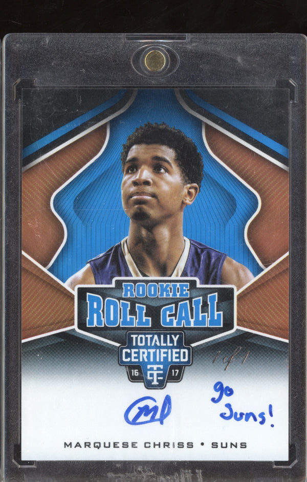 Marquese Chriss 2016 Panini Totally Certified  Rookie Roll Call Platinum RC 1/1