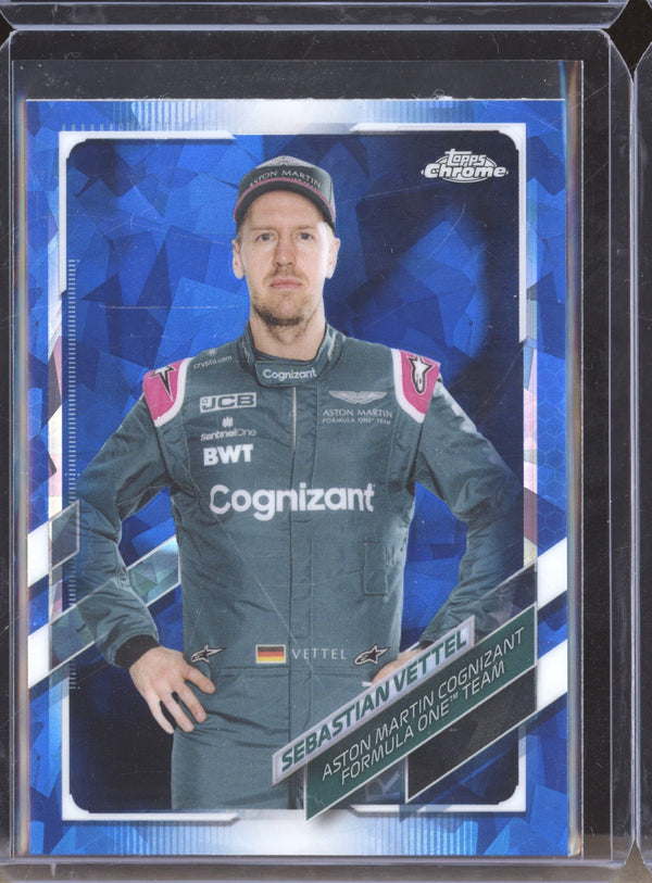 Sebastian Vettel 2021 Topps Chrome Formula One Sapphire 7