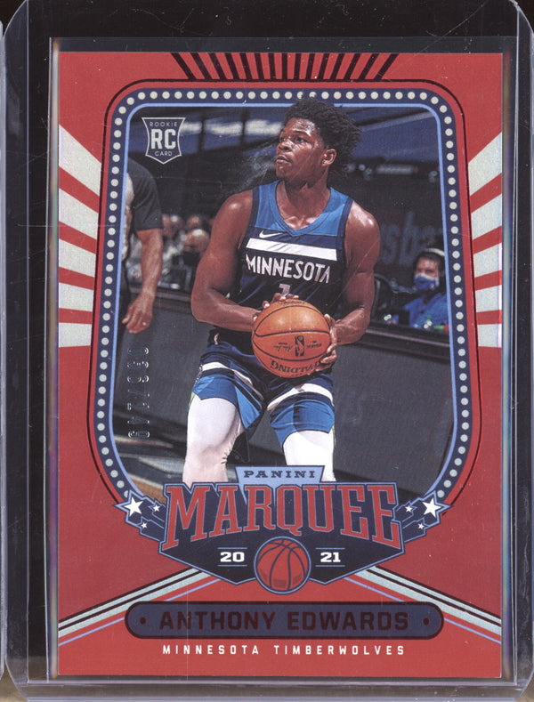 Anthony Edwards 2020-21 Panini Chronicles 254 Marquee Red 36/149