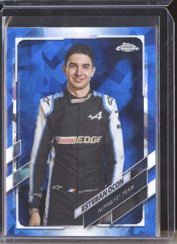 Esteban Ocon 2021 Topps Chrome Formula One Sapphire 10